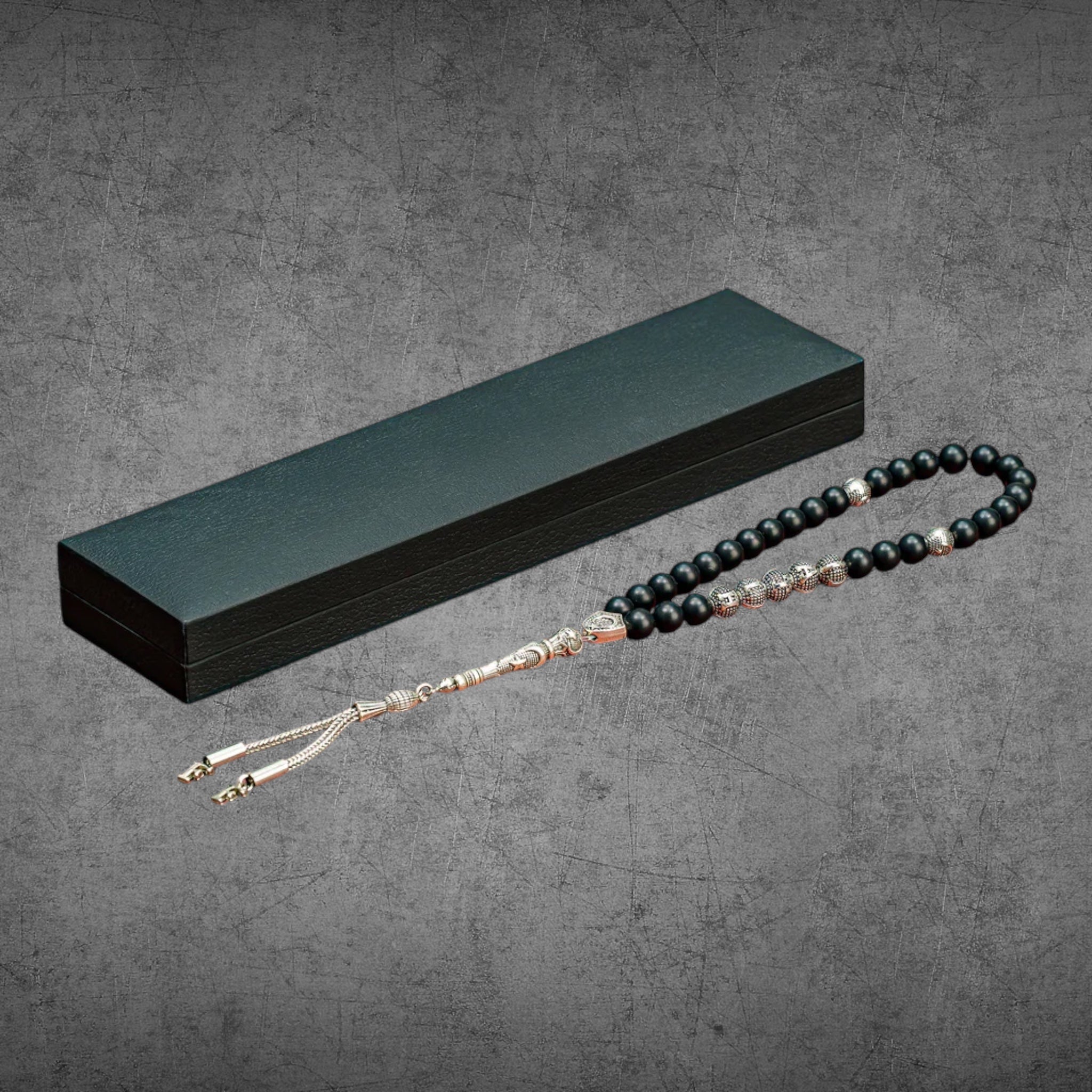 Tesbih mit Namen Black Box FB Logo & Text