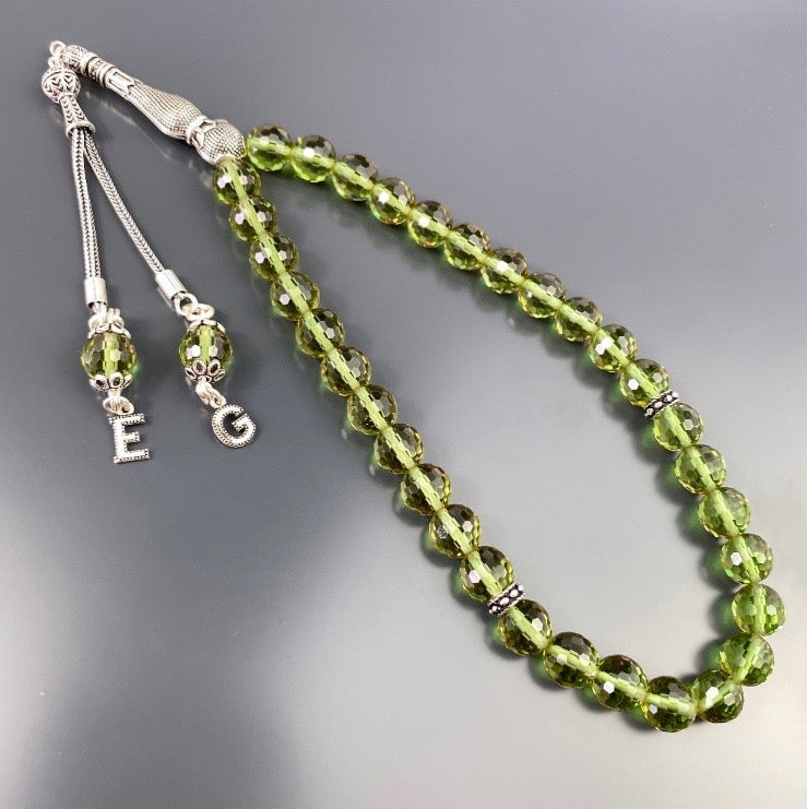 Zultanit Tesbih 2 Harf 925 Gümüs